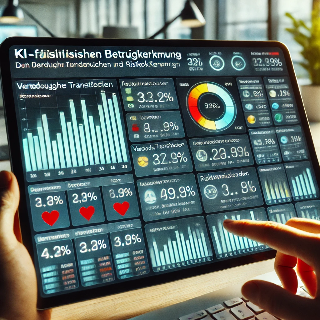 Tablet mit grafischen Datenanalysen und Statistiken auf dem Bildschirm.