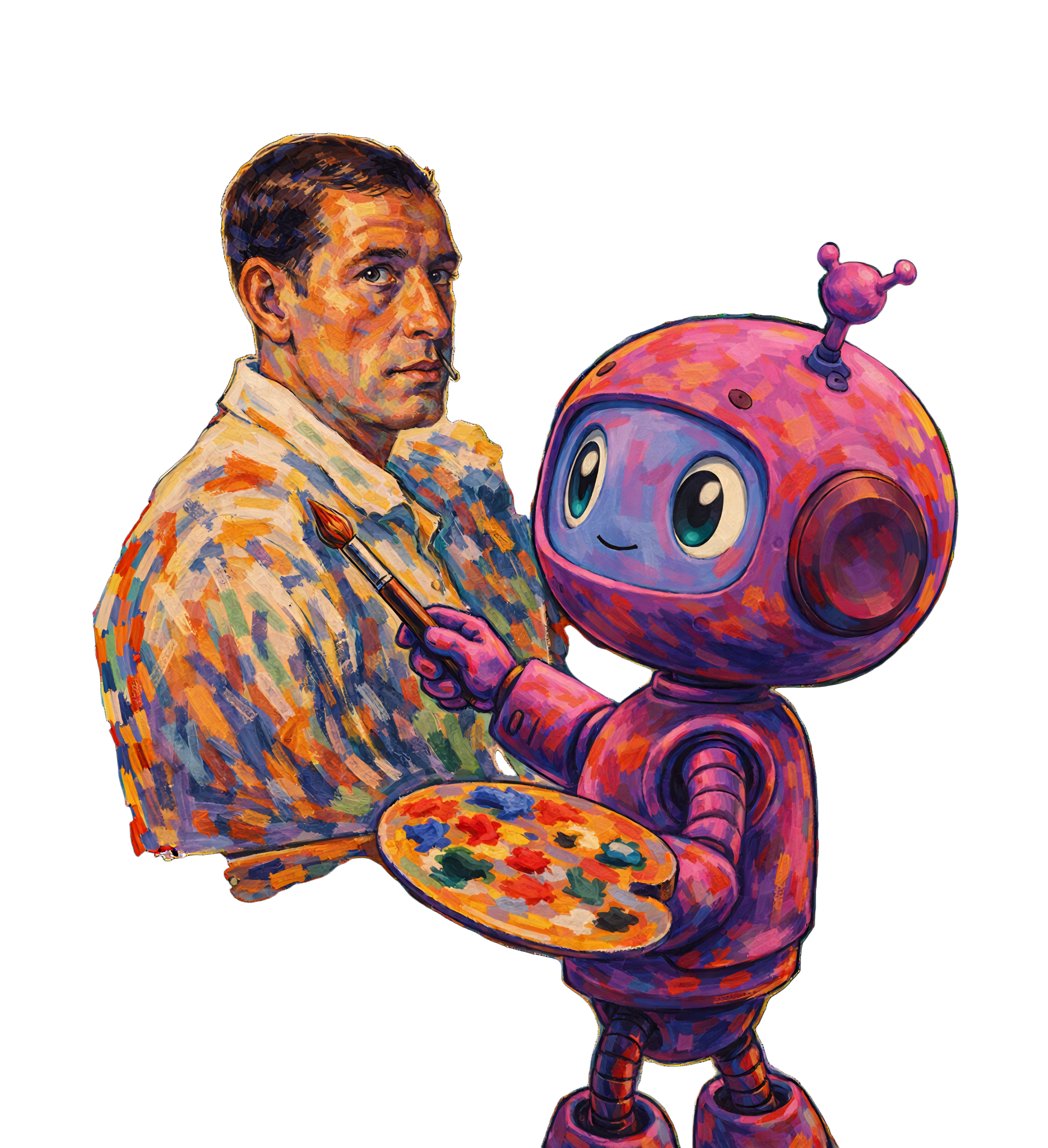 PosiTRON AI trifft Max Pechstein – KI und Expressionismus